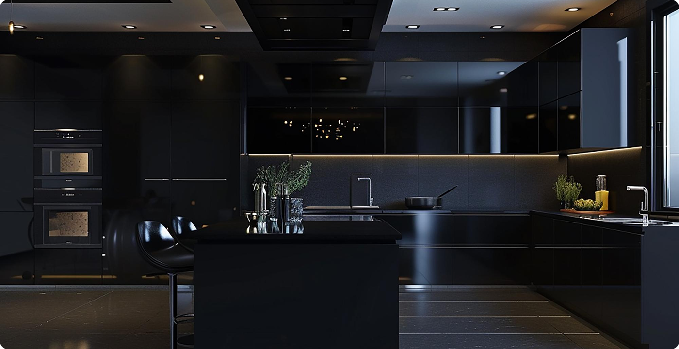 Eclipse Black Kitchen Space