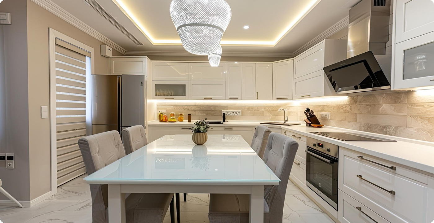 Aurora Light Kitchen Interior