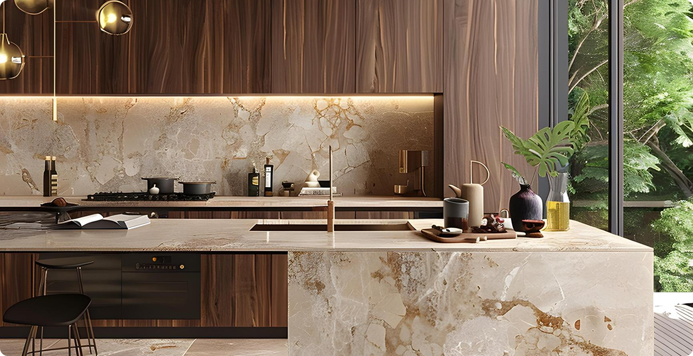 Contemporary Marble Island