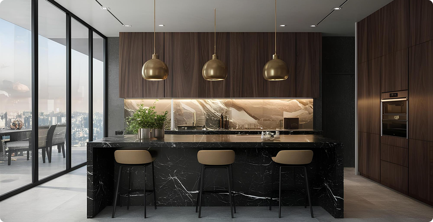 Luxury Urban Kitchen Interior
