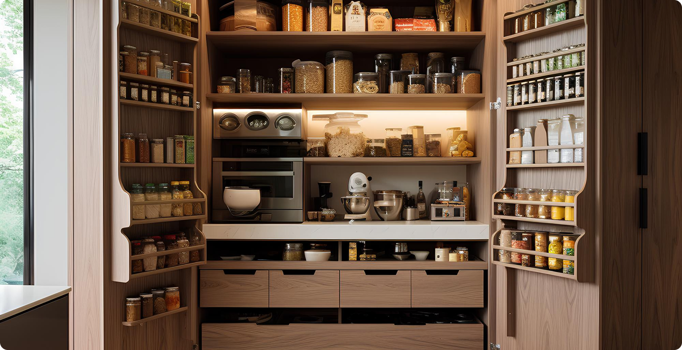 Hidden Storage Kitchen Studio